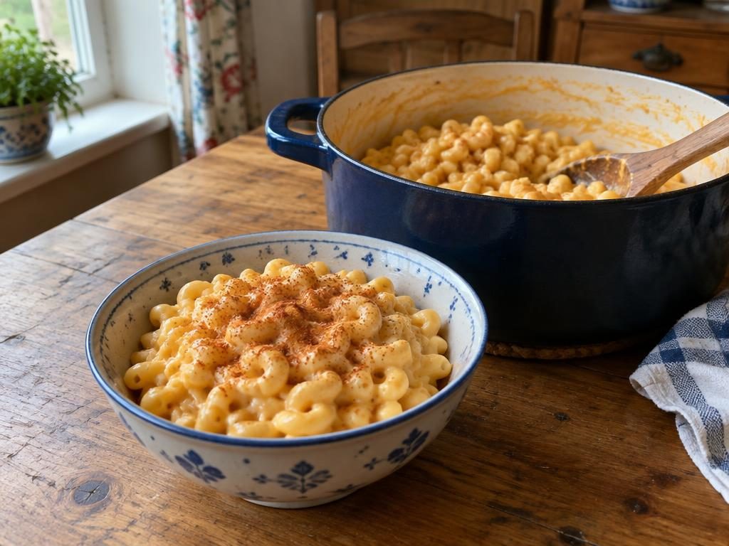 Mac and cheese z jednoho hrnce