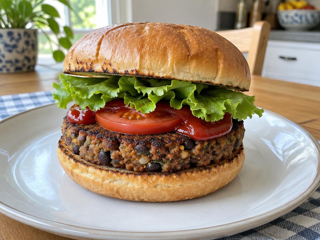 Fazolový burger bez masa
