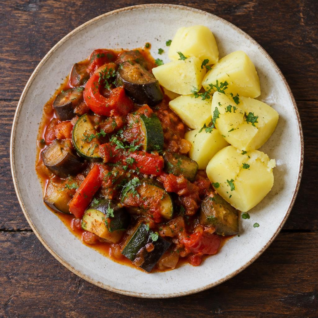 Zeleninové ratatouille s bramborem
