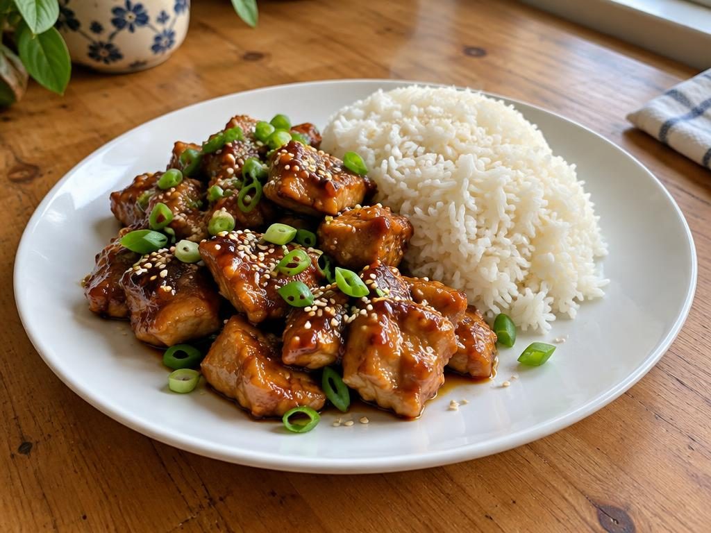 Kuře teriyaki s rýží