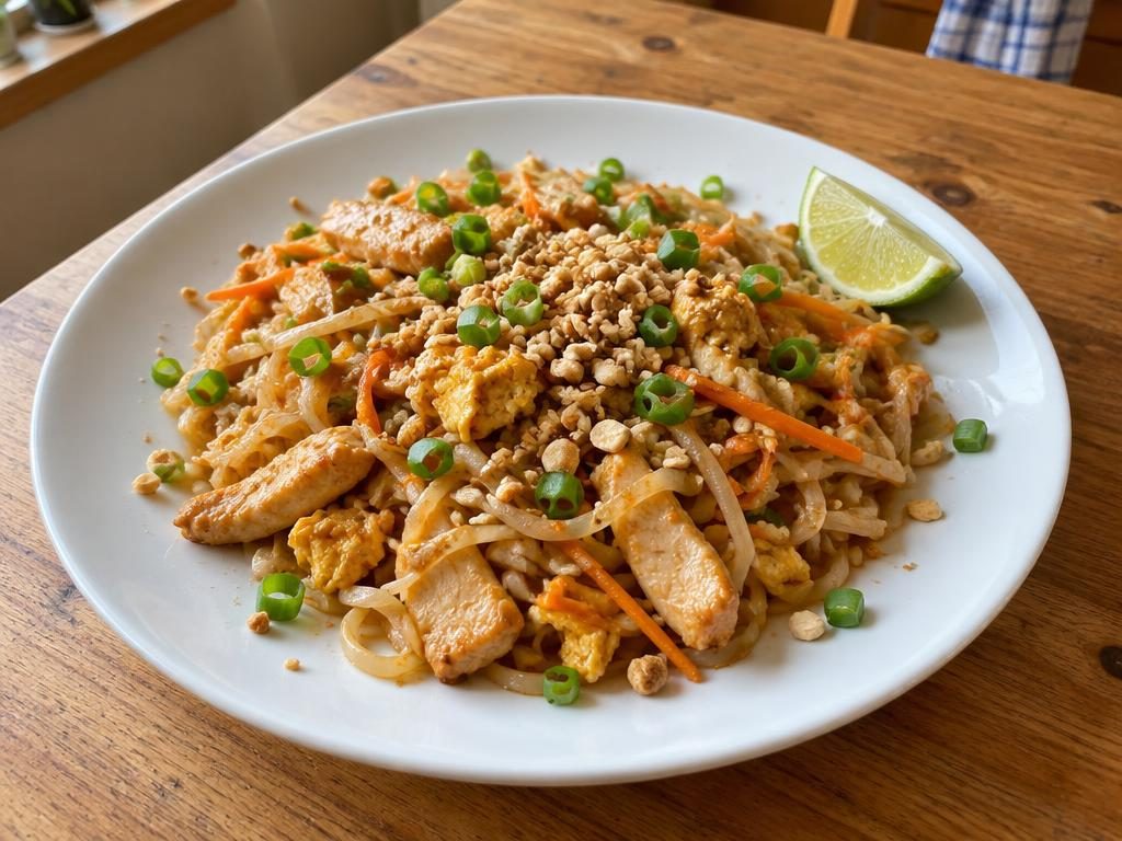Pad thai s kuřetem