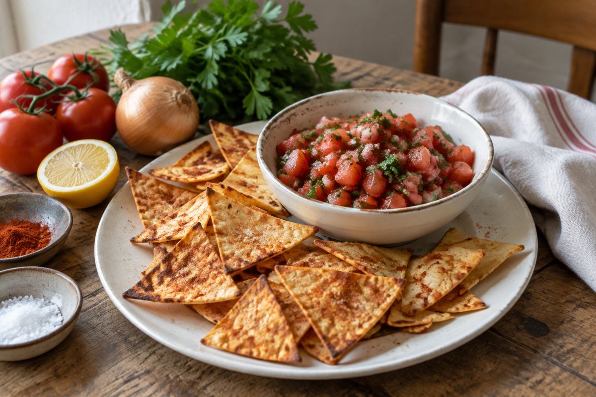 Tortillové chipsy s čerstvou salsou