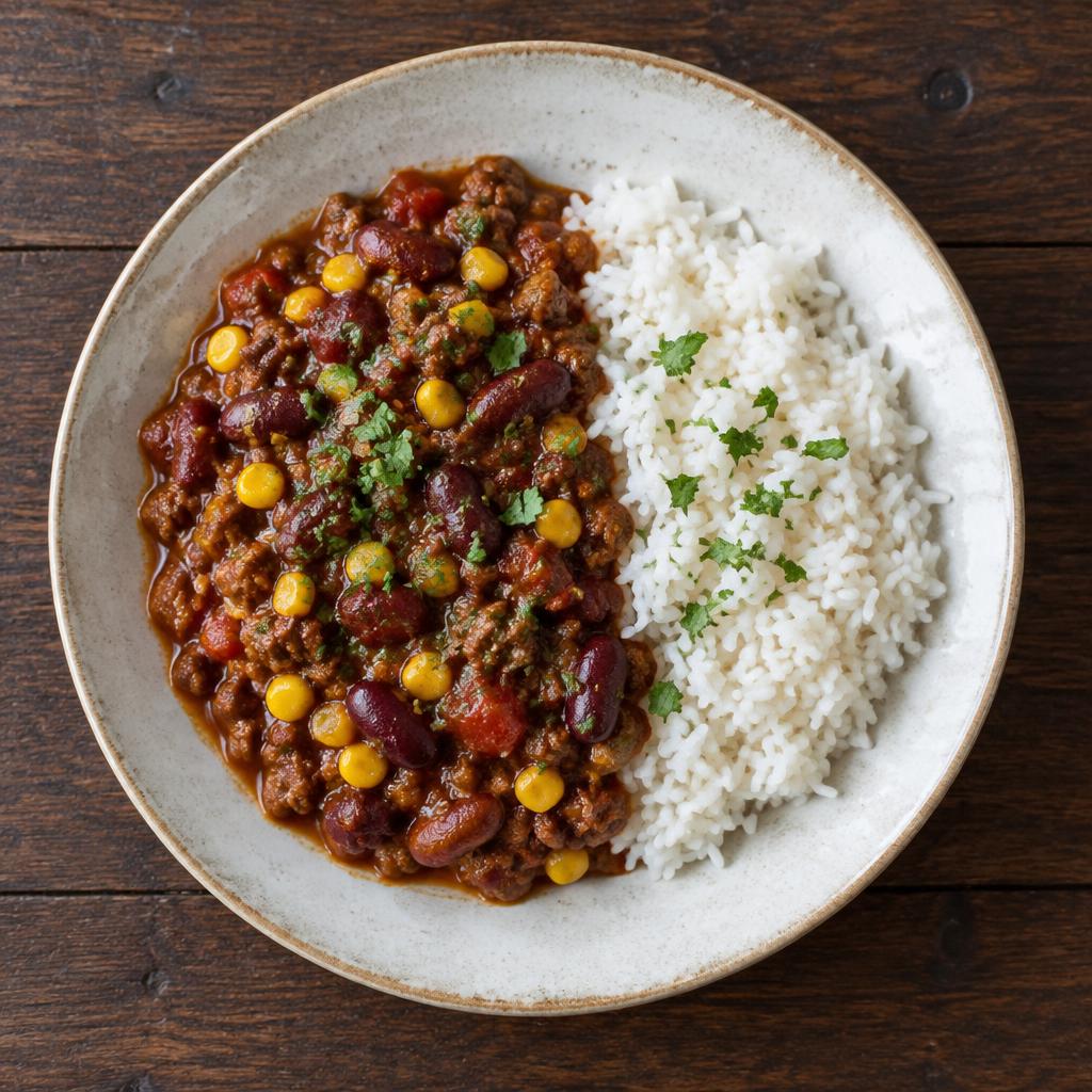 Chilli con carne s rýží
